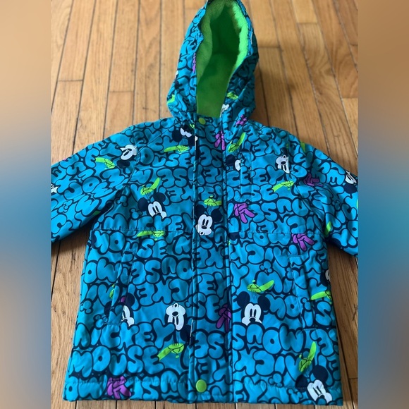 Disney Marvel Star Wars Mickey Mouse Kids Puffer Coat Jacket Spotted Zebra 4T - Picture 1 of 9